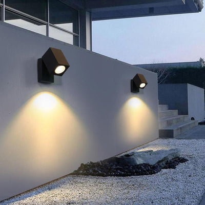 Moderne wasserdichte quadratische Scheinwerfer-im Freien verstellbarer Winkel LED-Garten-Wand-Leuchter-Lampe