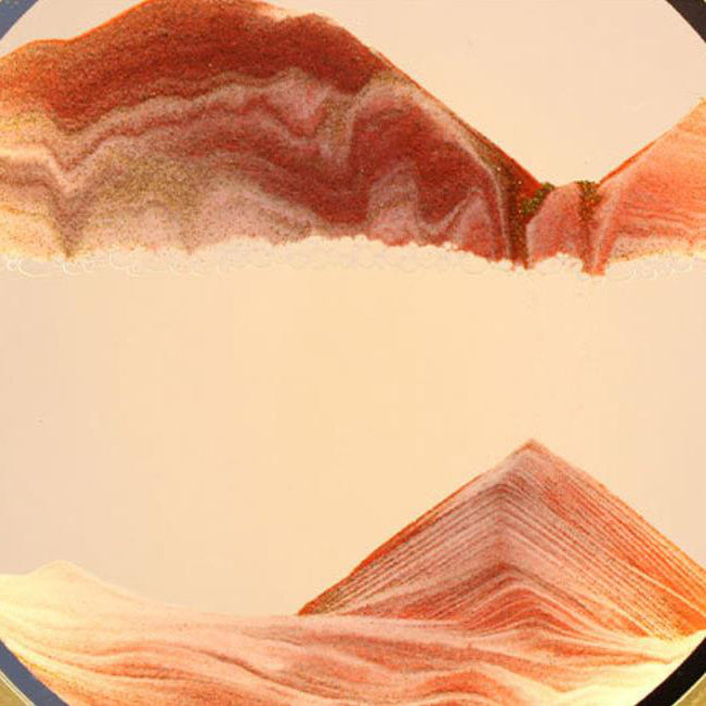 Lampe de table LED ambiante décorative avec peinture de sable mouvant Creative Apple 
