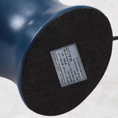Lampe de Table à 1 Lumière avec Base en Résine et Tissu Méditerranéen Européen 