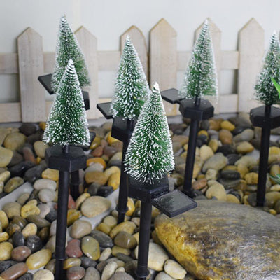 Modern Solar Christmas Tree Ground Insert Lawn Decoration Landscape Light