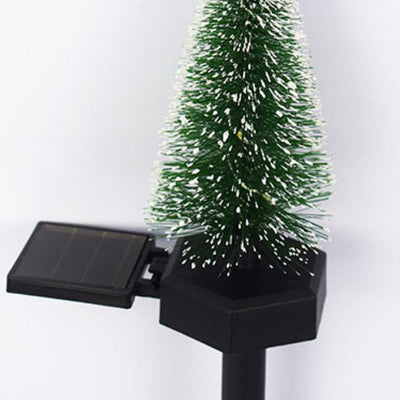 Modern Solar Christmas Tree Ground Insert Lawn Decoration Landscape Light