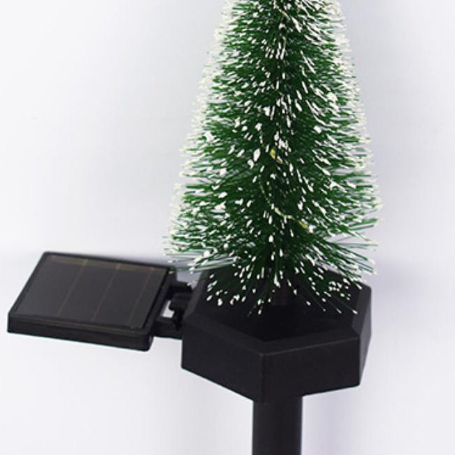 Modern Solar Christmas Tree Ground Insert Lawn Decoration Landscape Light