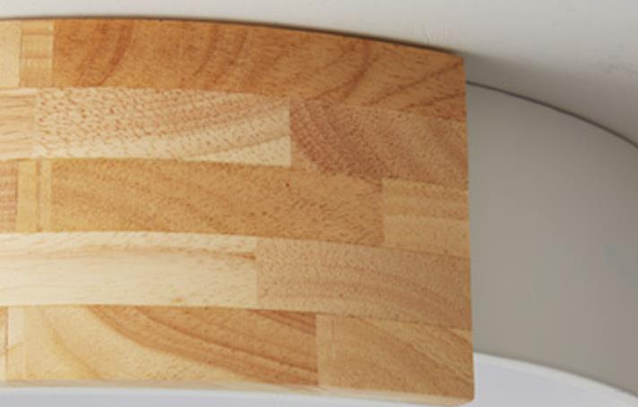 Luz de montaje empotrado LED redonda de madera creativa nórdica 