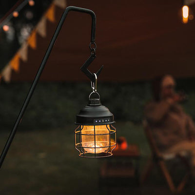 Outdoor Camping Schmiedeeisen LED-Licht 