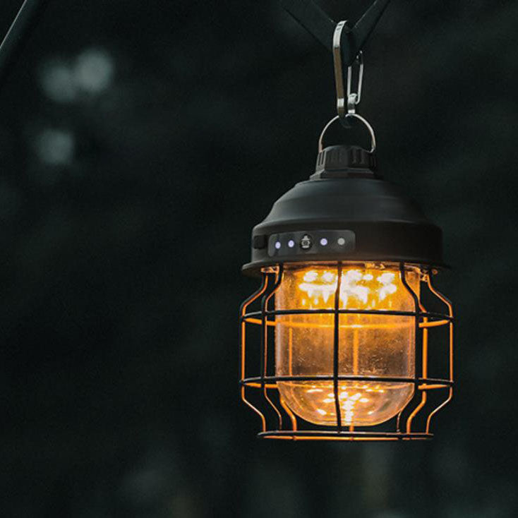 Outdoor Camping Schmiedeeisen LED-Licht 