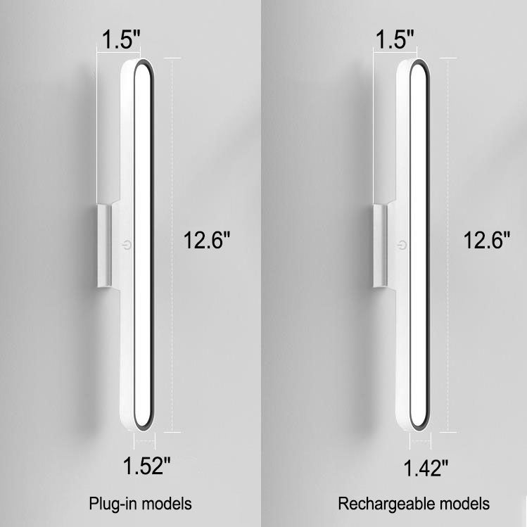 Lampe de bureau rechargeable magnétique longue barre à LED pour le soin des yeux 