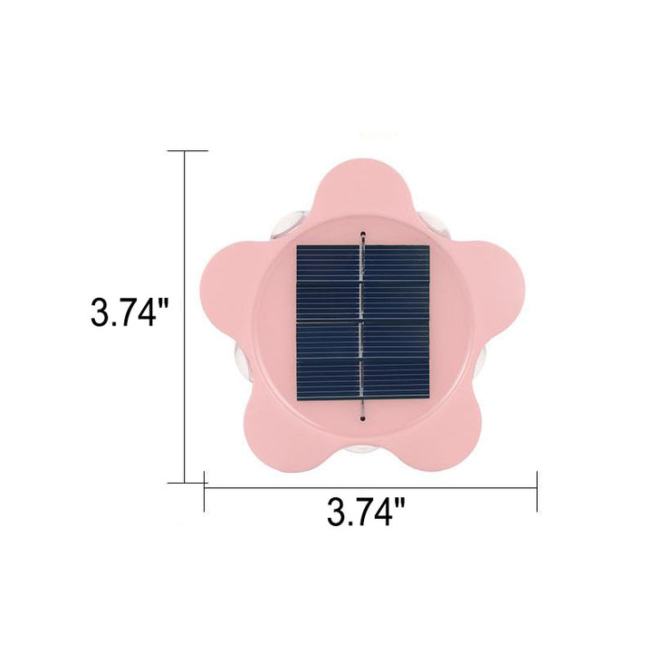 Lámpara de Aplique de Pared para Exterior LED Impermeable de Jardín Pentagrama Solar 