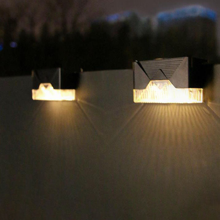 Solar Outdoor Square LED Gartendekoration Wandleuchte Lampe