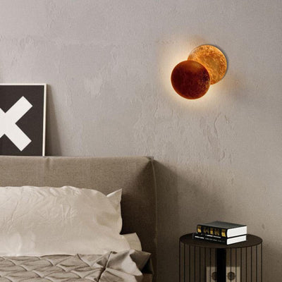 Nordic Creative Moon Eclipse Alloy LED Wall Sconce Lamp