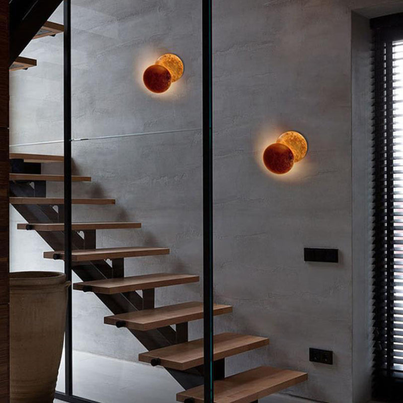 Nordic Creative Moon Eclipse Alloy LED-Wandleuchte 