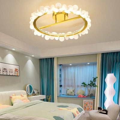 Modern Light Luxury Crown Children LED Flush Mount Ceiling Light
