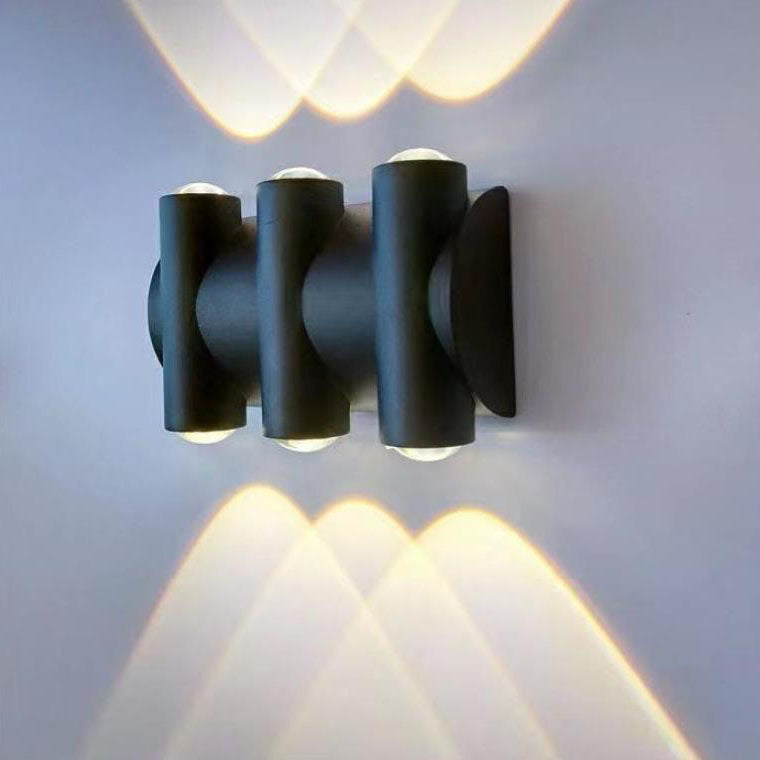 Modern Aluminum Telescope Waterproof Garden LED Outdoor Light Wall Sconce Lamp