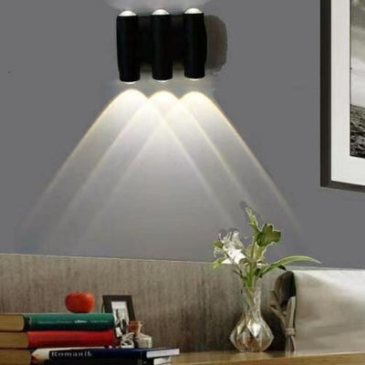 Modern Aluminum Telescope Waterproof Garden LED Outdoor Light Wall Sconce Lamp