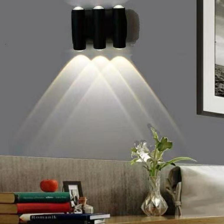 Modern Aluminum Telescope Waterproof Garden LED Outdoor Light Wall Sconce Lamp