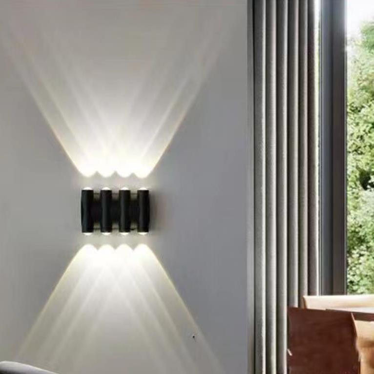 Modern Aluminum Telescope Waterproof Garden LED Outdoor Light Wall Sconce Lamp