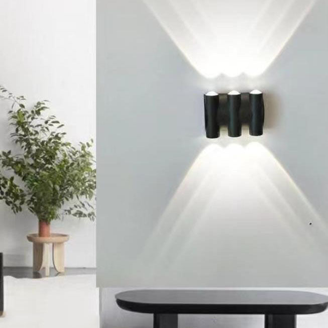 Modern Aluminum Telescope Waterproof Garden LED Outdoor Light Wall Sconce Lamp