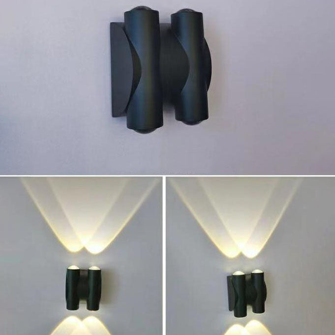 Modern Aluminum Telescope Waterproof Garden LED Outdoor Light Wall Sconce Lamp