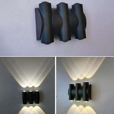 Modern Aluminum Telescope Waterproof Garden LED Outdoor Light Wall Sconce Lamp