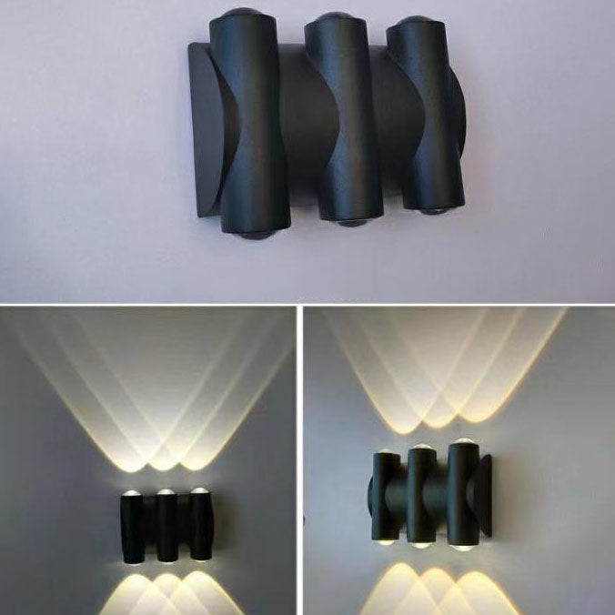 Modern Aluminum Telescope Waterproof Garden LED Outdoor Light Wall Sconce Lamp