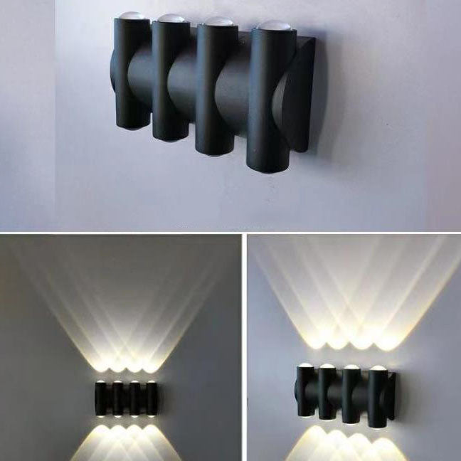 Modern Aluminum Telescope Waterproof Garden LED Outdoor Light Wall Sconce Lamp