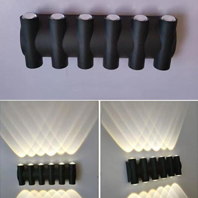 Modern Aluminum Telescope Waterproof Garden LED Outdoor Light Wall Sconce Lamp