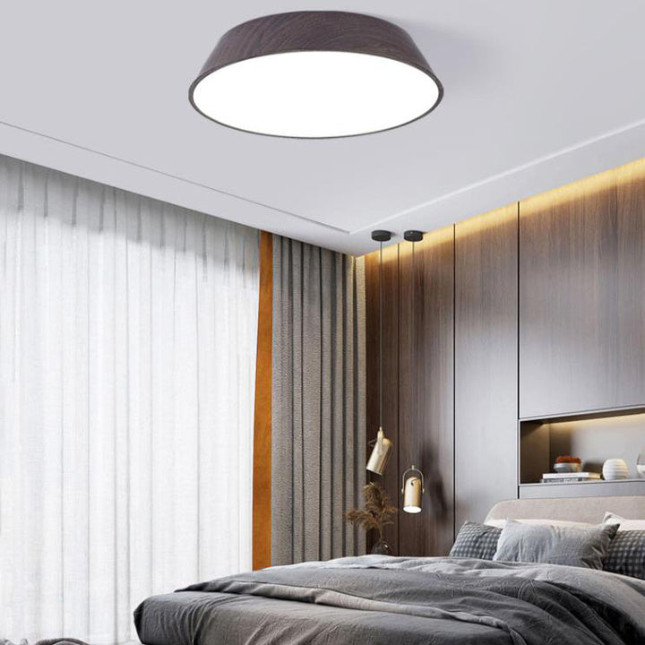 New Chinese Wrought Iron Acrylic Round LED Flush Mount Ceiling Light