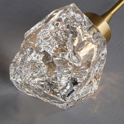 Modern Light Luxury Full Copper Crystal 1-Light Pendant Light