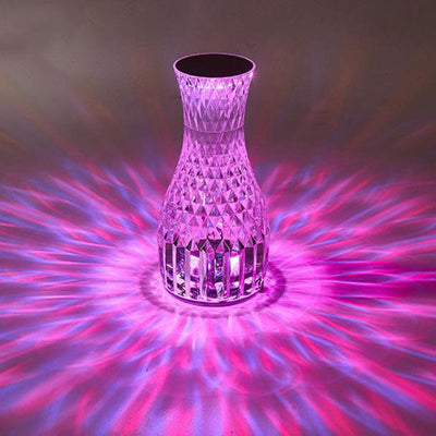 Vase Créatif Moderne Acrylique USB Rechargeable Lampe de Table à LED Tactile 