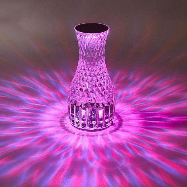 Vase Créatif Moderne Acrylique USB Rechargeable Lampe de Table à LED Tactile 