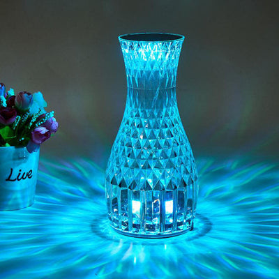 Vase Créatif Moderne Acrylique USB Rechargeable Lampe de Table à LED Tactile 