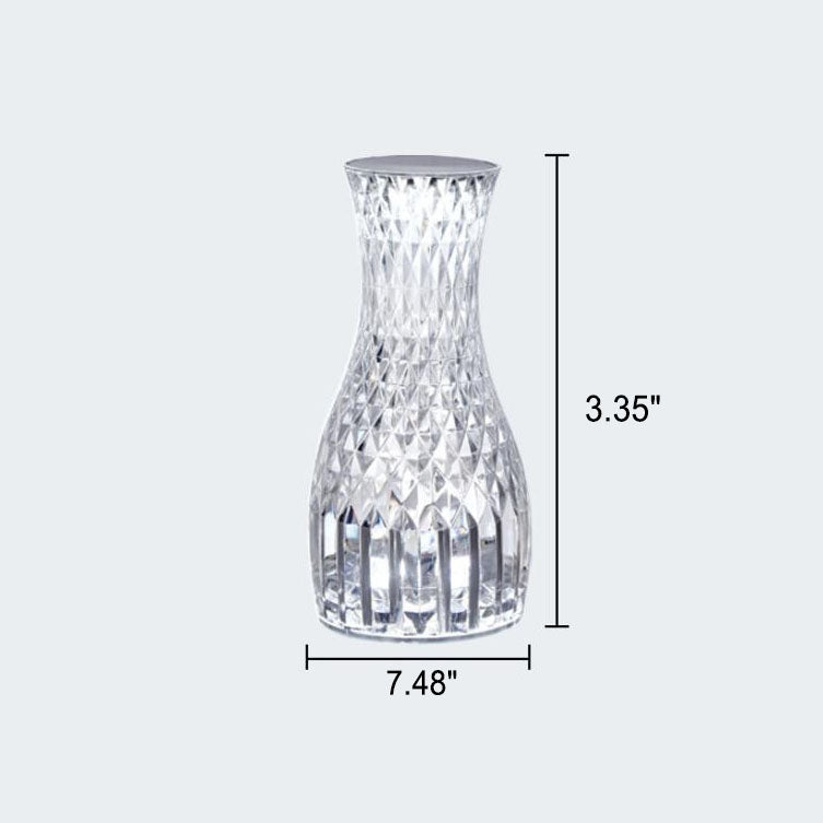 Vase Créatif Moderne Acrylique USB Rechargeable Lampe de Table à LED Tactile 