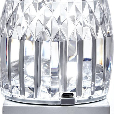 Vase Créatif Moderne Acrylique USB Rechargeable Lampe de Table à LED Tactile 