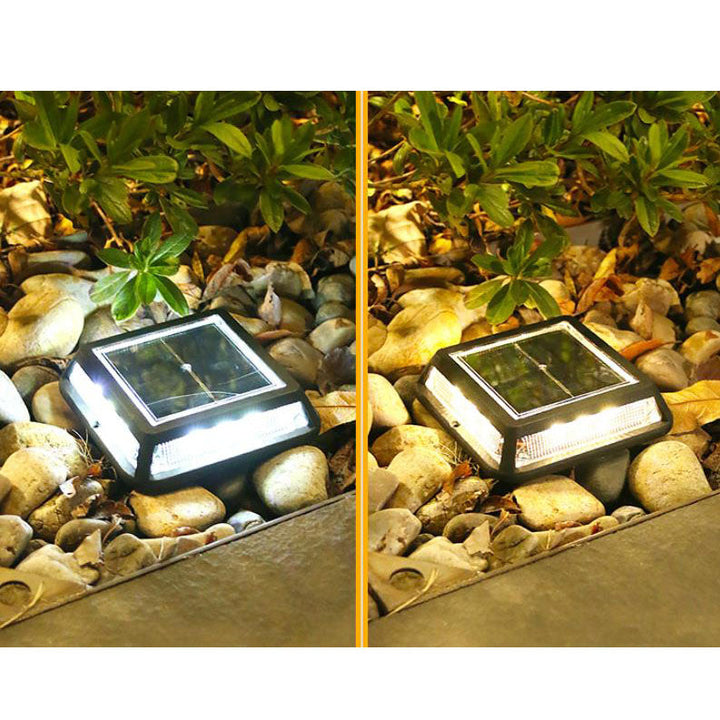Luz de calle cuadrada moderna impermeable con LED solar para jardín exterior y balcón 
