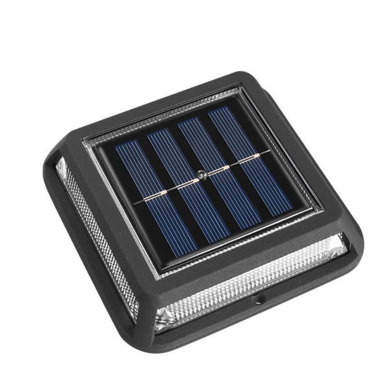 ضوء الشارع الحديث المربع المقاوم للماء بالطاقة الشمسية LED للحديقة الخارجية والشرفة 