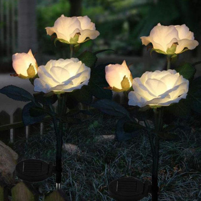 Moderne Blumen-Solar-Rasen-LED-Garten-Boden-Einsatz-Landschaftslicht im Freien 