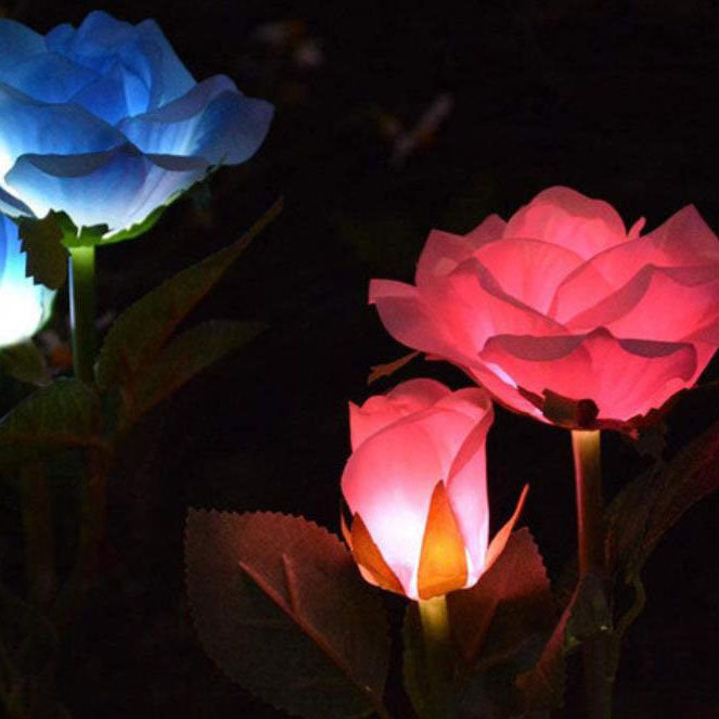 Fleurs Modernes Solaire Extérieur Pelouse LED Jardin Enfouissement Lumière Paysage 