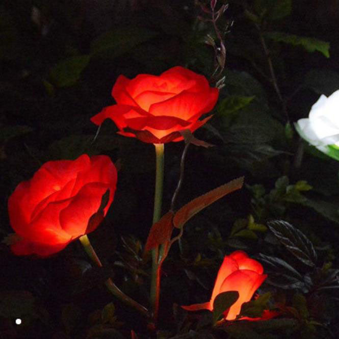 Fleurs Modernes Solaire Extérieur Pelouse LED Jardin Enfouissement Lumière Paysage 