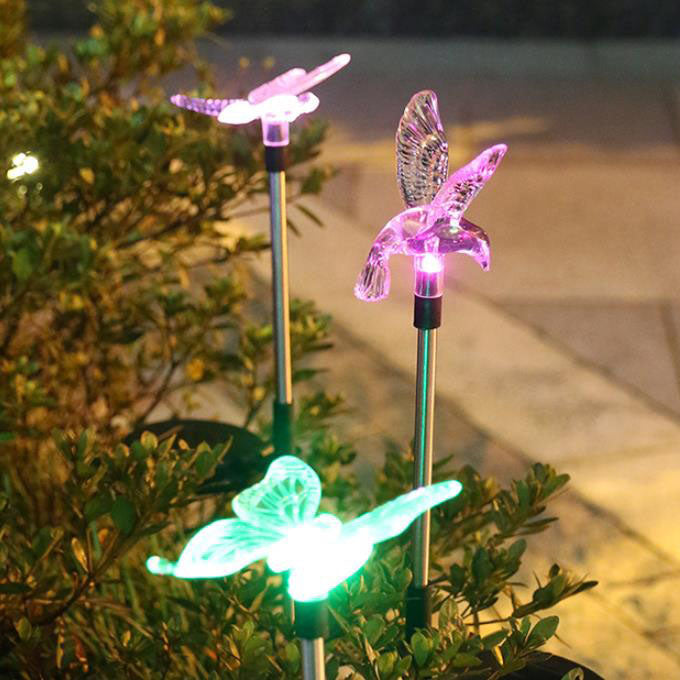 Animaux créatifs modernes pelouse extérieure solaire LED jardin sol insérer lumière de paysage 