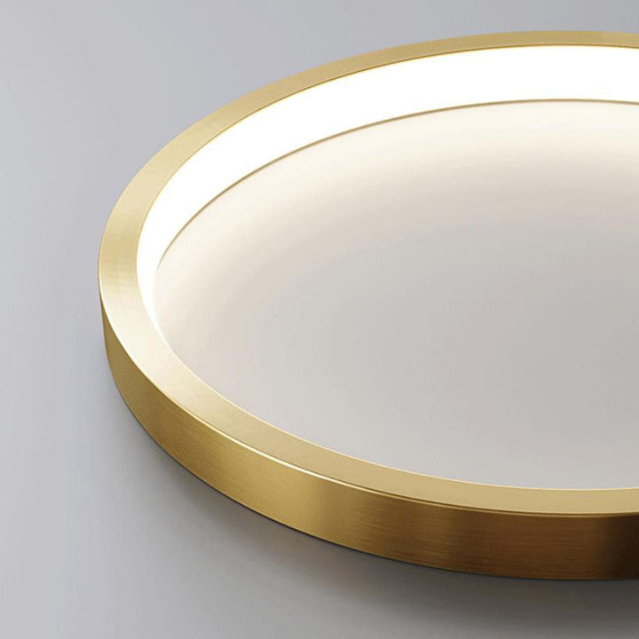 European Minimalist Light Luxury Circular Hardware Acrylic LED Chandelier