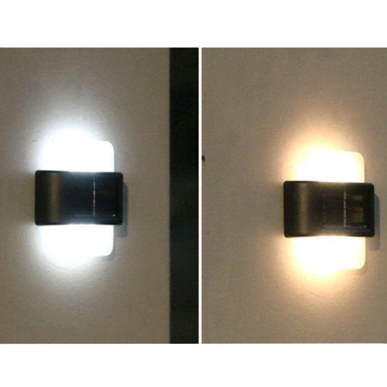 Modern Outdoor Courtyard Waterproof Solar Induction Wall Sconce Lamp