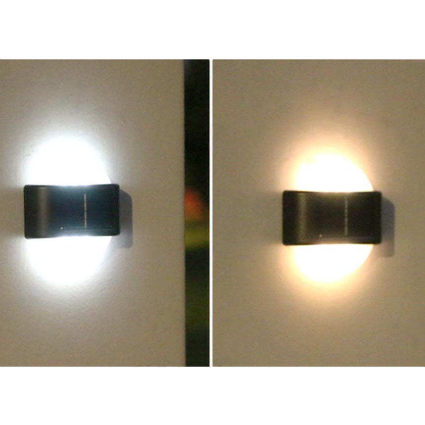 Modern Outdoor Courtyard Waterproof Solar Induction Wall Sconce Lamp