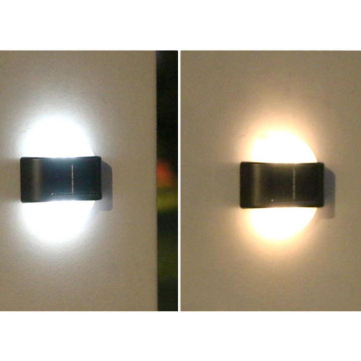 Modern Outdoor Courtyard Waterproof Solar Induction Wall Sconce Lamp