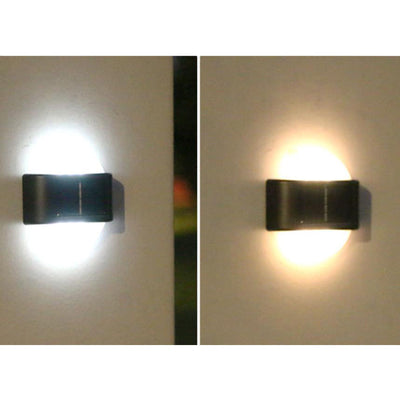 Moderne Außenhof wasserdichte Solarinduktionswandleuchte Lampe 