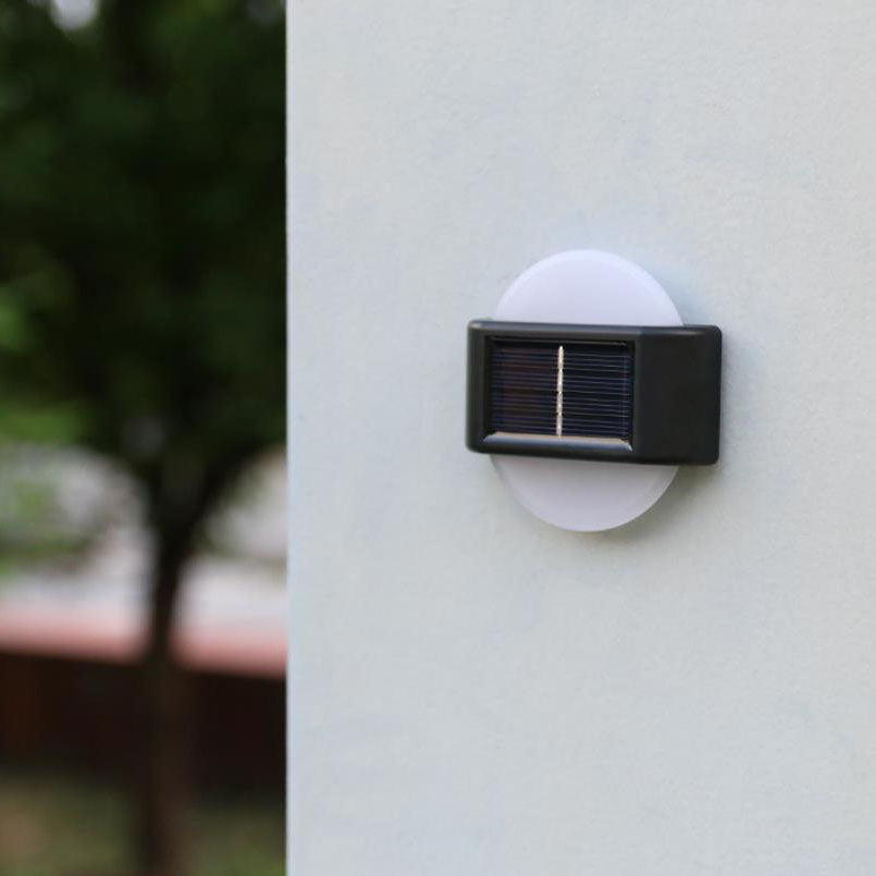 Modern Outdoor Courtyard Waterproof Solar Induction Wall Sconce Lamp