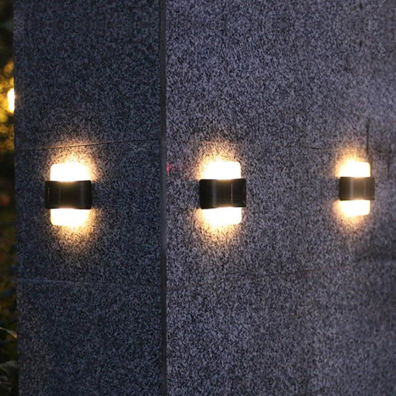 Modern Outdoor Courtyard Waterproof Solar Induction Wall Sconce Lamp