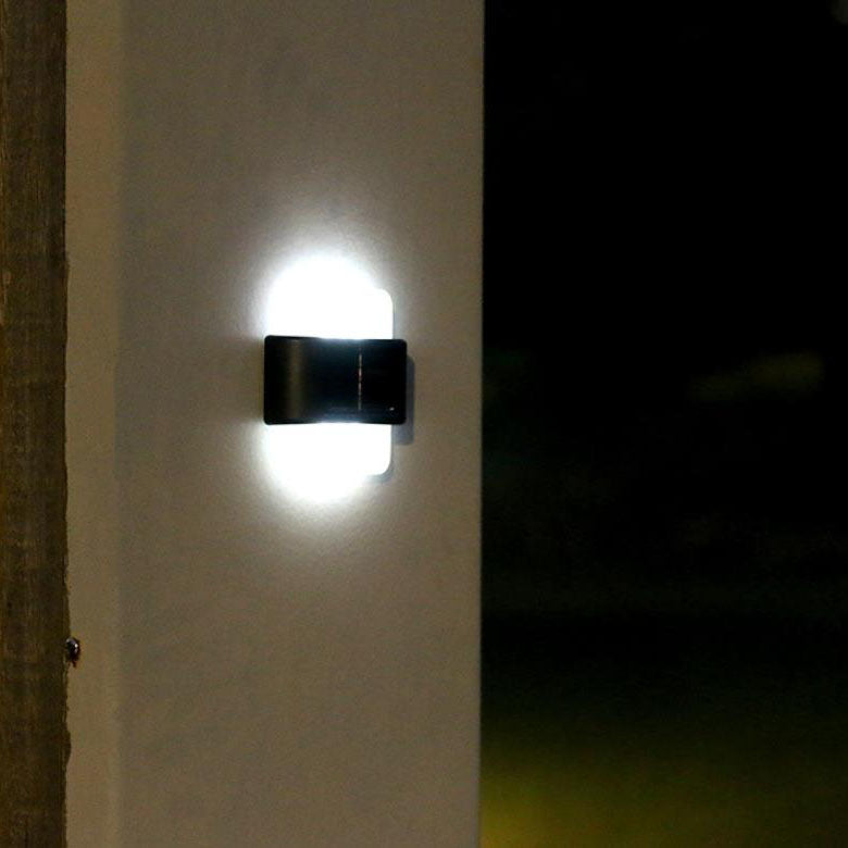 Modern Outdoor Courtyard Waterproof Solar Induction Wall Sconce Lamp