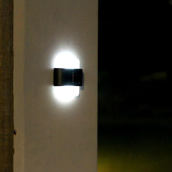 Modern Outdoor Courtyard Waterproof Solar Induction Wall Sconce Lamp