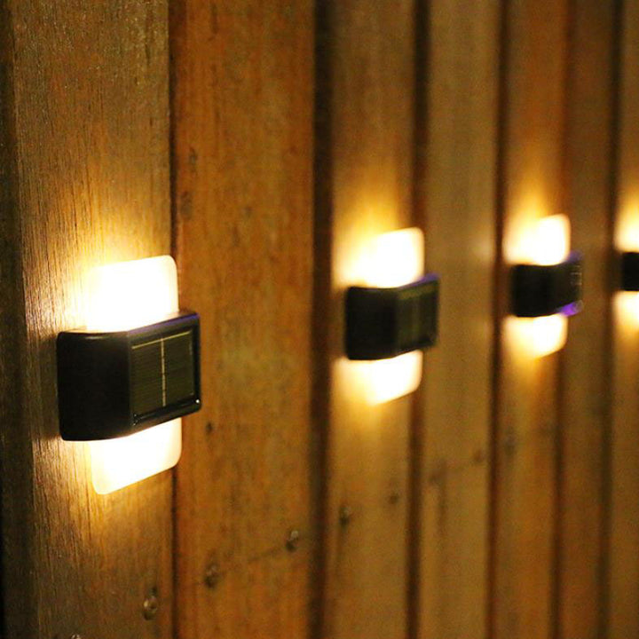 Modern Outdoor Courtyard Waterproof Solar Induction Wall Sconce Lamp