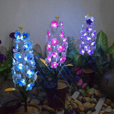 Solar Simulation Flower Potted Plant Outdoor LED Lawn Landscape Light