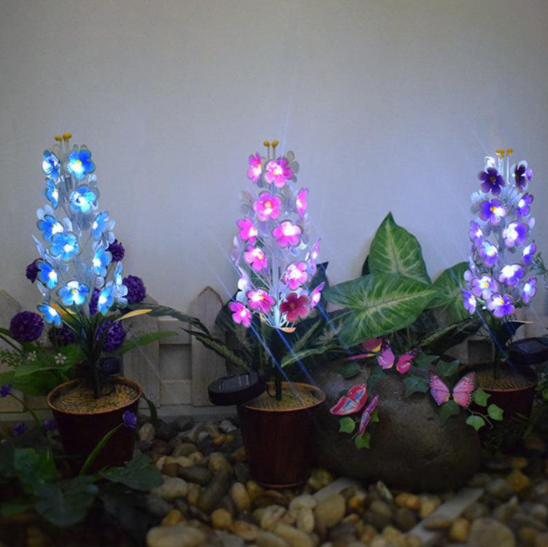 Solar Simulation Flower Potted Plant Outdoor LED Lawn Landscape Light